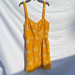 Madewell Yellow Floral dress